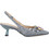 Lara Conte Γόβες Slingback Δερμάτινες με Λεπτό Χαμηλό Τακούνι & Στρας Μπλε U47000213-8D6