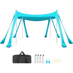 Vevor Σκίαστρο Παραλίας Τιρκουάζ 300x300x200cm ZPSTPZPSTPSJ8NUB3001V0