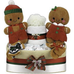 Τούρτα από Πάνες για Νεογέννητο Gingerbreads Καφέ