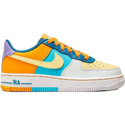 Nike Air Force 1 Low Παιδικά Sneakers Μπεζ Τιρκουάζ Πορτοκαλί FQ8368-902