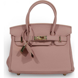 Passaggio Leather Γυναικείο Τσαντάκι Χειρός Δερμάτινο Ροζ 5416-KR-10