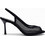 Bruni Γόβες Slingback με Λεπτό Ψηλό Τακούνι Μαύρες 722