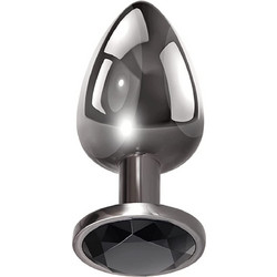 Guilty Toys Medium Πρωκτική Σφήνα Diamond Plug 8.1cm Μαύρη Γκρι