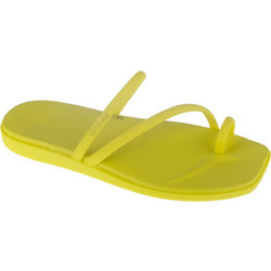 Crocs Miami Toe Loop Γυναικείες Παντόφλες Καλοκαιρινές Ανατομικές Αντιολισθητικές Lime 209862-738