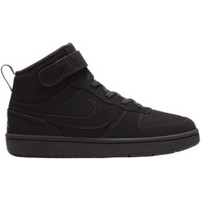 Nike Court Borough Mid 2 Παιδικά Sneakers Μποτάκια Μαύρα CW5868-001