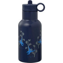 Fresk Monkey Παιδικό Παγούρι Θερμός Ανοξείδωτο BPA Free με Καλαμάκι Navy Μπλε 350ml
