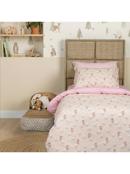 Sunshine Home Cotton Feelings Kids 52 Παιδική Παπλωματοθήκη Μονή Βαμβακερή 170x250 Ροζ