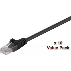 Microconnect U/UTP Cat.5e Καλώδιο Δικτύου Ethernet 10m Black 10τμχ V-UTP510SVP