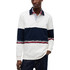Tommy Jeans Ανδρική Μπλούζα Polo Μακρυμάνικη Λευκή Μαύρη DM0DM23161-YBH
