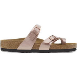 Birkenstock Mayari Δερμάτινα Γυναικεία Σανδάλια Ανατομικά Ροζ Χρυσά 1029817