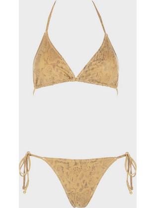 Gsecret Bikini Set Τριγωνάκι Animal Print Μπεζ C6018-37760