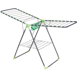 Stewe Home STE-036998-P36998 Πτυσσόμενη Απλώστρα Ρούχων Δαπέδου Μεταλλική με Μήκος Απλώματος 25m