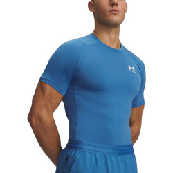 Under Armour HeatGear Short Sleeve Ανδρικό Αθλητικό T-Shirt Μπλε 1361518-430