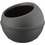 Bama Sfera Γλάστρα Στρογγυλή Πλαστική Ανθρακί 40x32cm 30530