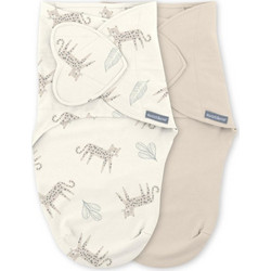 Ingenuity SwaddleMe Monogram Born Free Πάνες Φασκιώματος Μπεζ 2τμχ 074451173811