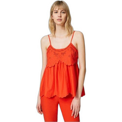 TWINSET Γυναικείο Καλοκαιρινό Top Πορτοκαλί 231TT2304-06684