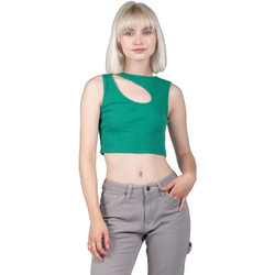 24colours Γυναικείο Καλοκαιρινό Crop Top Πράσινο 24colours
