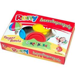 Filo Rony Σετ Δακτυλομπογιές 6x35ml 386530