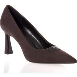 DKNY Γόβες Suede με Λεπτό Ψηλό Τακούνι Σοκολατί K3628817