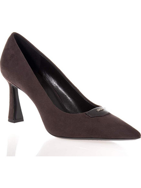 DKNY Γόβες Suede με Λεπτό Ψηλό Τακούνι Σοκολατί K3628817