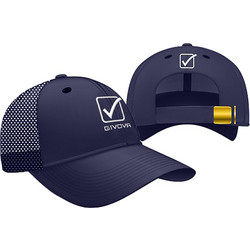 Givova Ανδρικό Καπέλο Jockey με Δίχτυ Υφασμάτινο Navy Μπλε CAP01