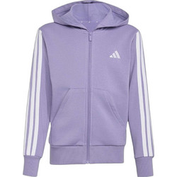 Adidas Παιδική Ζακέτα Φούτερ με Κουκούλα και Φερμουάρ Λιλά KT3415