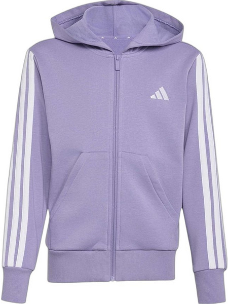 Adidas Παιδική Ζακέτα Φούτερ με Κουκούλα και Φερμουάρ Λιλά KT3415