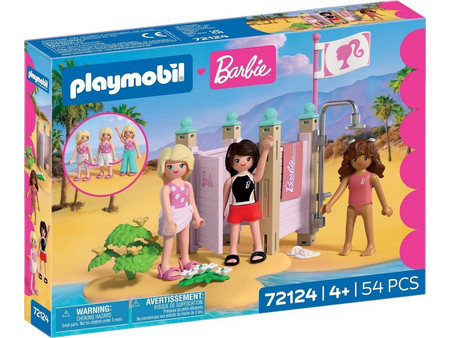 Playmobil Barbie Ντουζ & Αλλαξιέρα Παραλίας για 4+ Ετών 72124