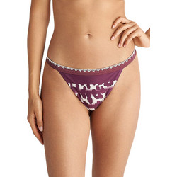 BLU4U Stripes and Spots Bikini Slip Animal Print Εκρού Μπορντό 26365514-22