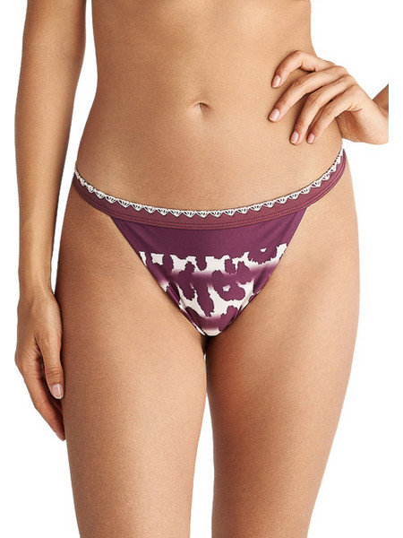 BLU4U Stripes and Spots Bikini Slip Animal Print Εκρού Μπορντό 26365514-22