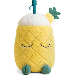 Asobu Fuzzie Pip The Pineapple Παιδικό Παγούρι Θερμός Ανοξείδωτο BPA Free με Καλαμάκι Κίτρινο 360ml
