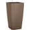 Lechuza Cubico Color 22 Αυτοποτιζόμενη Γλάστρα Εσωτερικού Χώρου Τετράγωνη Πλαστική Καφέ 22x22x41cm 13161