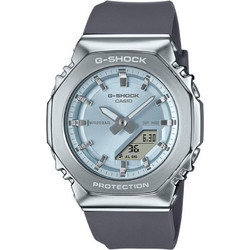 Casio Γυναικείο Ρολόι Χρονογράφος με Γκρι Δερμάτινο Λουράκι GM-S2110-2AER