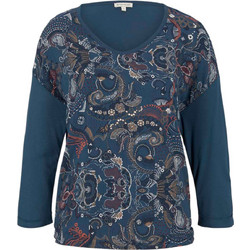 Tom Tailor Γυναικείο Χειμερινό Top Πετρόλ 1027685-27873