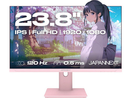 JAPANNEXT JN-I238FHD120F-HSP-PK IPS Gaming Monitor 23.8" 1920x1080 FHD 120Hz 1ms