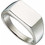 Ανδρικό Δαχτυλίδι Σεβαλιέ από Ατσάλι Ασημί 03830