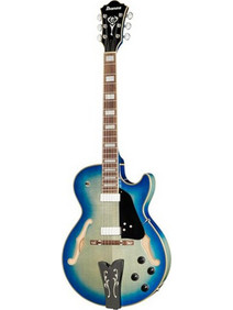 Ibanez George Benson Ηλεκτρική Κιθάρα Hollow με Μαγνήτες HH & Ταστιέρα Walnut Jet Blue Burst