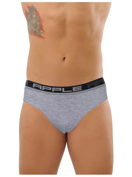 Apple Boxer Ανδρικό Σλιπ Βαμβακερό Γκρι 0210950-004-136