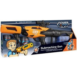 Blue Toys Power Popper Sumbachine Gun Σετ Παιδικό Όπλο με Μαλακές Σφαίρες & Στόχους MKL493097