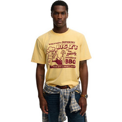 Superdry Ανδρικό Αθλητικό T-Shirt Κίτρινο M1012360A-8LI