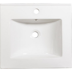 Martin Slim 50 Ένθετος Νιπτήρας Μπάνιου Πορσελάνης 50x46cm Λευκός 3WBH050ΡC0