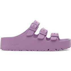 Birkenstock Florida III Γυναικείες Παντόφλες Καλοκαιρινές Flatforms Ανατομικές Αντιολισθητικές Μωβ 1030606