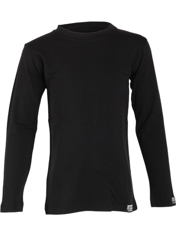 Lasting Merino Ισοθερμική Παιδική Μπλούζα Μακρυμάνικη Μαύρη 9090