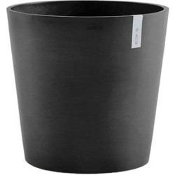 Ecopots Amsterdam 50 Γλάστρα Στρογγυλή Πλαστική Ανθρακί 60x56cm 31635-4647