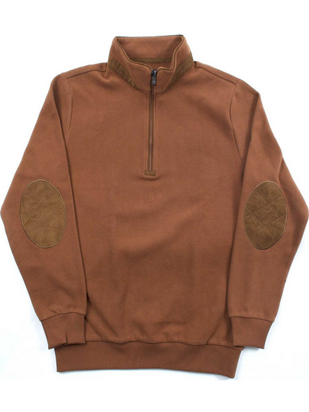 Guy Laroche Ανδρικό Πουλόβερ με Φερμουάρ Καφέ GL0929509