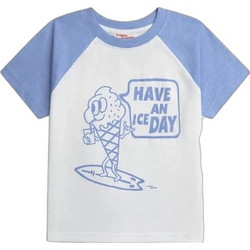 Dpam Ice Day Παιδικό T-Shirt Κοντομάνικο Λευκό Γαλάζιο ZOSOLTI4