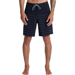 RVCA Steady Stripe Ανδρικό Μαγιό Βερμούδα με Σχέδια Μαύρο 23A081603-BLK