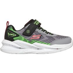 Skechers Παιδικά Sneakers με Φωτάκια Γκρι Lime 401490LC-GYBK