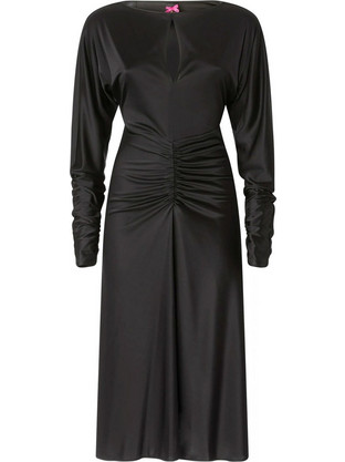 Pinko Midi Φόρεμα για Γάμο / Βάπτιση Μαύρο 226.001.0302-001Ζ99