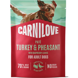 Carnilove Adult Pate Grain Free with Turkey & Pheasant 300gr